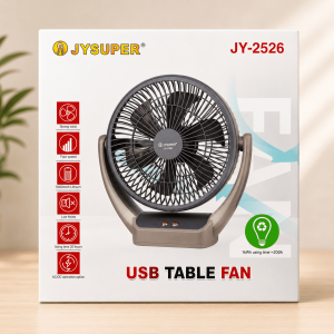 JYSUPER JY-2526 Rechargeable Table Fan 8000mAh Battery